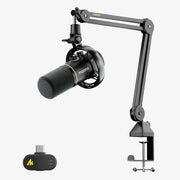 MAONO PD200W Hybrid Podcasting Microphone with Desktop Stand, Wireless USB XLR Dynamic Mic, Cardioid, Noise Cancelling