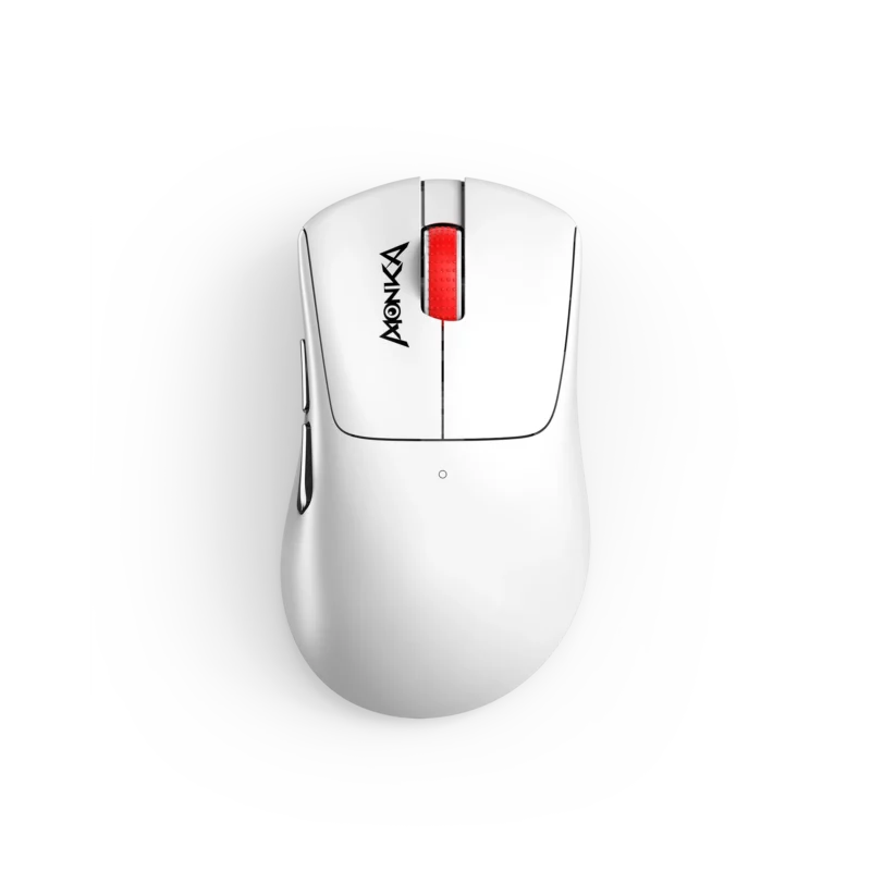 Monka Rapid G982W Lightweight Gaming Mouse – 59 g, Tri-Mode (2.4G/Bluetooth/USB-C), PAW3311 Sensor, 12,000 DPI, 6 Programmable Buttons