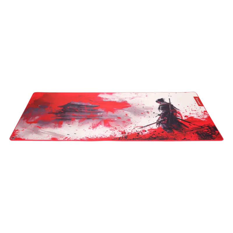 Monka Zowa XL G63 Gaming Mouse Pad – 900 × 400 × 3.5 mm, High-Speed Textile Surface, Anti-Fray Edges, Non-Slip Base, Samurai Graphic