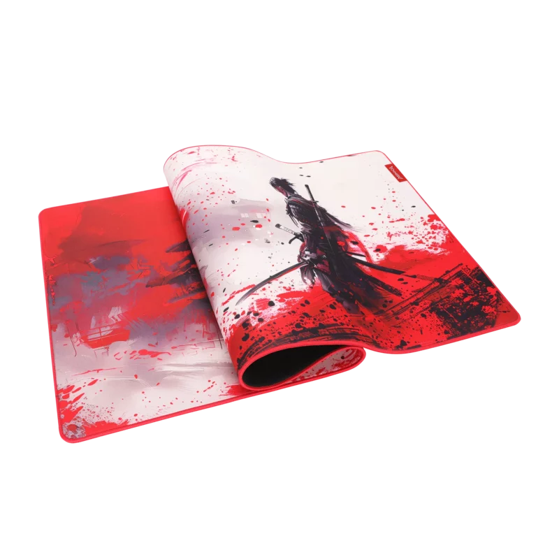 Monka Zowa XL G63 Gaming Mouse Pad – 900 × 400 × 3.5 mm, High-Speed Textile Surface, Anti-Fray Edges, Non-Slip Base, Samurai Graphic