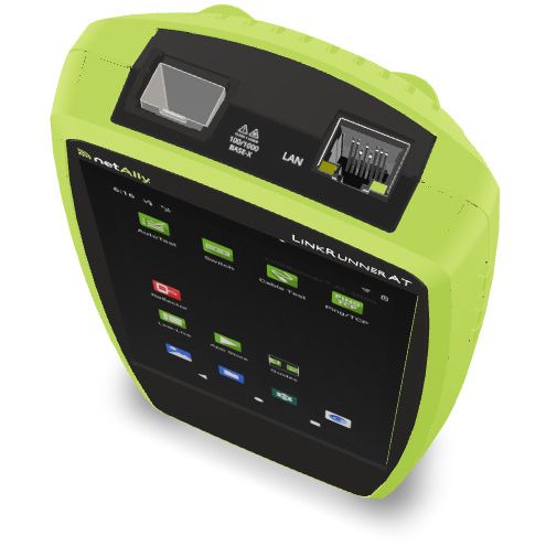 جهاز اختبار الشبكة والكابلات NetAlly LinkRunner AT 3000، نحاس/ألياف، اختبار تلقائي 10 جيجابت، PoE، VLAN، دعم Link-Live، شاشة تعمل باللمس