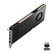 PNY NVIDIA RTX A4000 16GB GDDR6 ECC, 6144 CUDA Cores, PCIe 4.0, 140W, Single-Slot, 4x DisplayPort 1.4