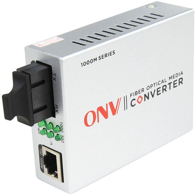 ONV Gigabit 2-port single-mode dual fiber media converter ONV1110-SCX-O