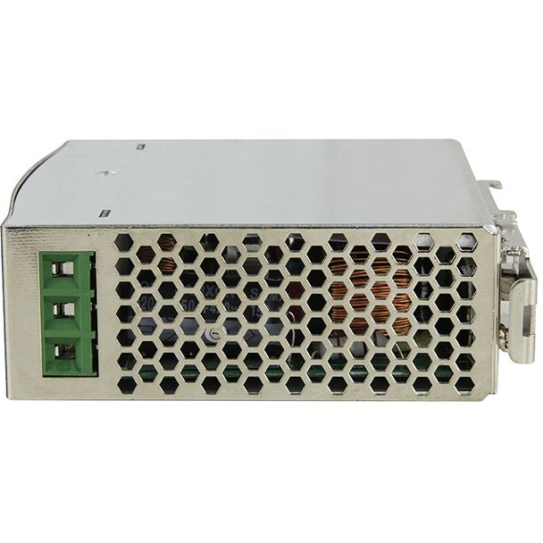 مزود طاقة صناعي GWS-DP120-48 يُركّب على سكة DIN، بقدرة 120W، و48V DC، وخرج 2.5A، لتحويل التيار المتردد إلى تيار مستمر لمبدلات PoE الصناعية