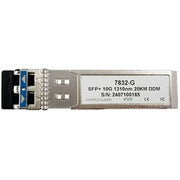 وحدة إرسال واستقبال بصرية SFP+ بسرعة 10 جيجابت في الثانية ONV 7832-G، بطول موجي 1310 نانومتر، لليف أحادي النمط لمسافة 20 كم، وحدة شبكة صناعية