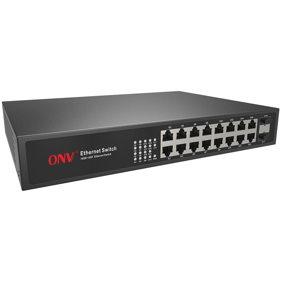 ONV محول إيثرنت كامل جيجابت 18 منفذ ONV-H3218F