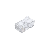 موصلات Unitek OT1091ATP01 Cat 6 RJ45 Pass-Through (عدد 100 قطعة) – غير محمية، مطلية بالذهب، متوافقة مع أسلاك 24–26 AWG