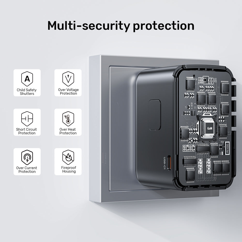 محول سفر عالمي من Unitek GaN بقدرة 100 واط 