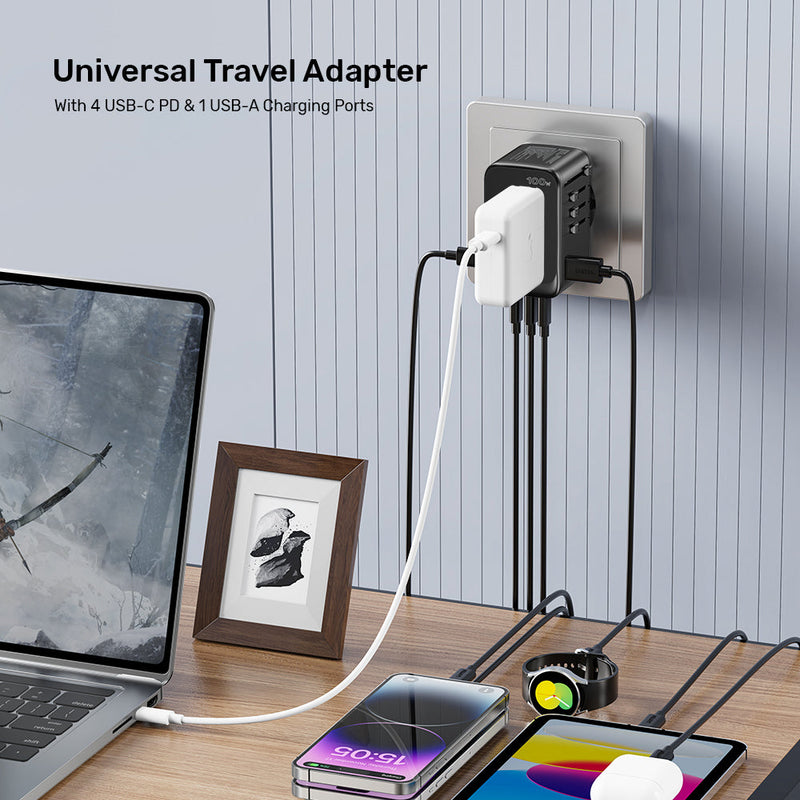 Unitek GaN 100W Universal Travel Adapter