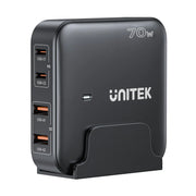 محطة شحن مكتبية UNITEK GaN بقوة 70 واط
