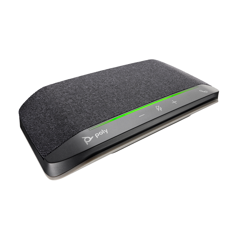 Poly Sync 10 USB Speakerphone, Full-Duplex Speaker & Noise-Reducing Mics, USB-A/USB-C Connectivity, Desk Conference for PC/Mac