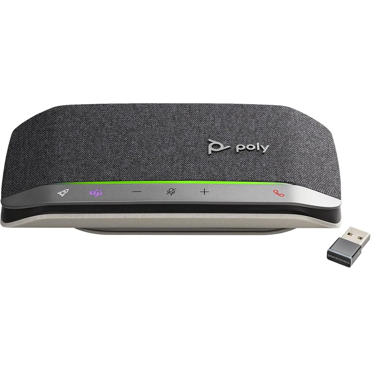 Poly Sync 20 USB-A Speakerphone, Portable with 20-Hour Battery, Full-Duplex Audio, Noise-Reducing Mics, Works with Teams/Zoom