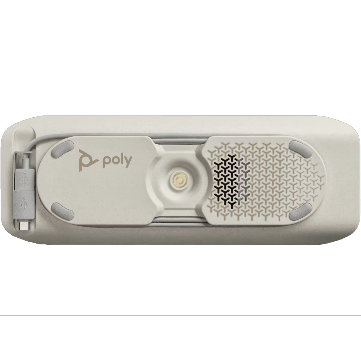 Poly Sync 40 USB Speakerphone, USB-A & USB-C Connectivity, Full-Duplex Audio, Noise-Reducing Mics, Touch Controls, PC/Mac Conferencing