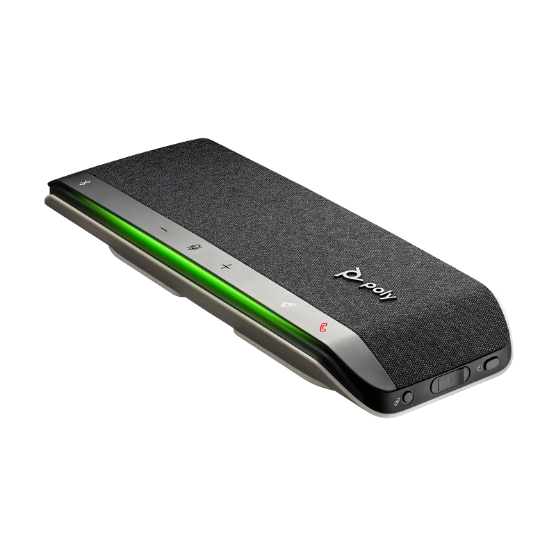 Poly Sync 40 (772C4AA) Wireless Bluetooth Conference Speakerphone, USB-A/USB-C, 3-Microphone Array, 30-Hour Battery, IP64, Noise Reduction