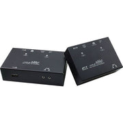 Rextron EVBMU-M6119 موسع HDMI و USB بتقنية HDBaseT بدقة 4K عبر Cat6، بطول 100 متر، مع IR ثنائي الاتجاه، وHDCP 2.2، ودعم KVM