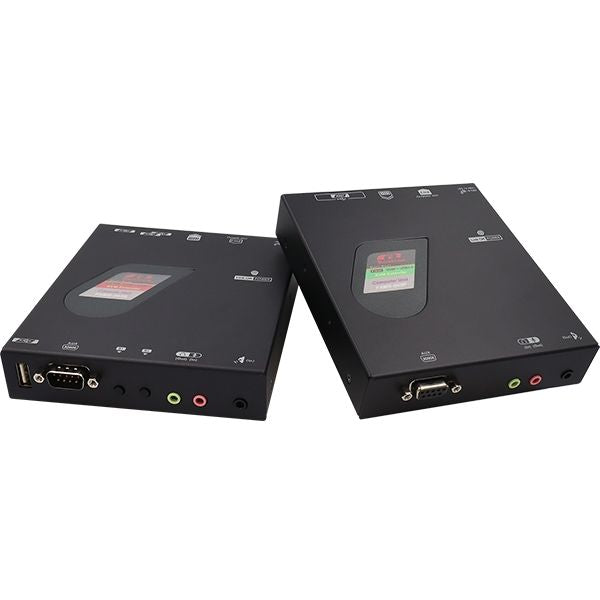 Rextron FXMS-M043 HDMI Fiber KVM Extender, 1KM Range, HDMI 1.4, USB HID, Long Distance Fiber Optic KVM System