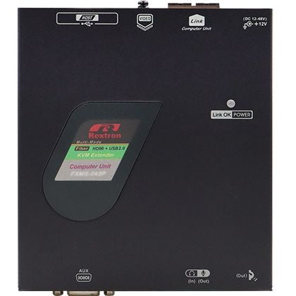 Rextron FXMS-M043 HDMI Fiber KVM Extender, 1KM Range, HDMI 1.4, USB HID, Long Distance Fiber Optic KVM System