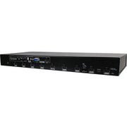 Rextron VKSM-K618 10-Port True 4K HDMI Splitter, 8 HDMI + VGA/HDMI Outputs, Audio Extractor, EDID, HDCP 2.2