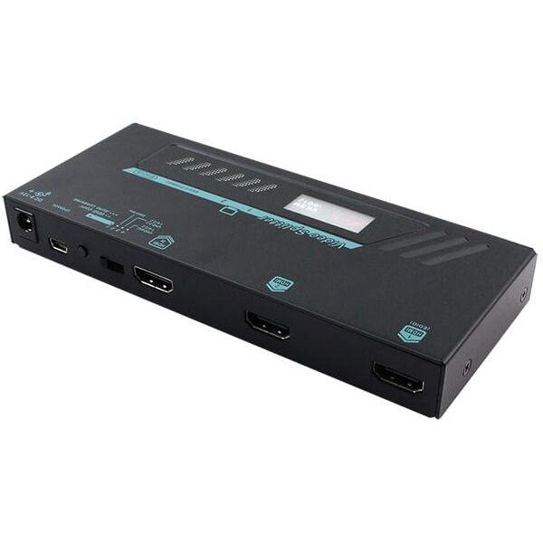 Rextron VKSM-6G12 2-Port 4K HDMI Splitter, 1x2 HDMI 2.0, 4K@60Hz 4:4:4, HDCP 2.2, EDID Management, Plug & Play