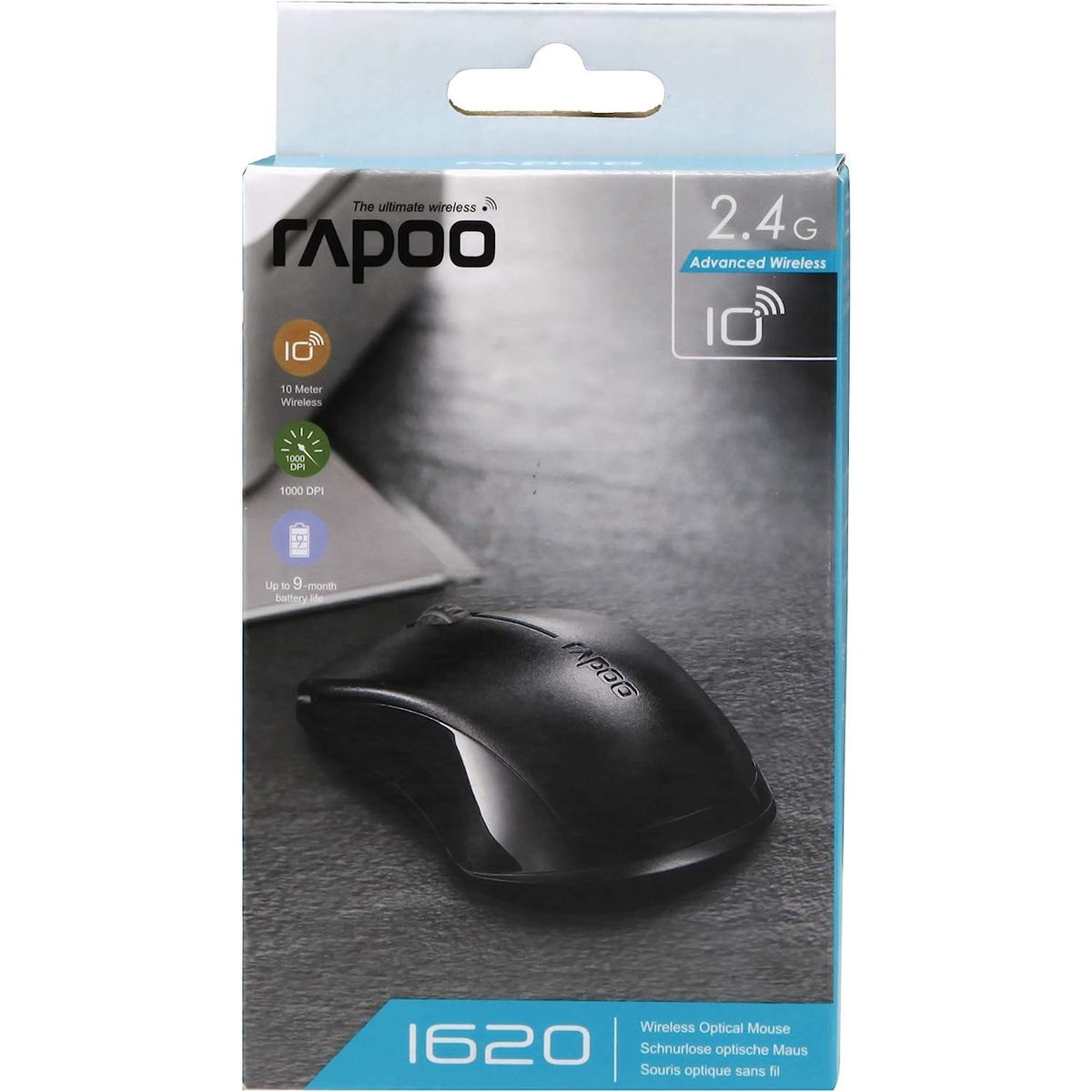 رابو ماوس بصري لاسلكي 1620 - أسود
