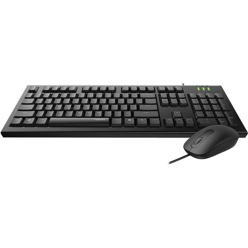 Rapoo X120 Pro Wired Keyboard & Mouse Combo - Arabic/English