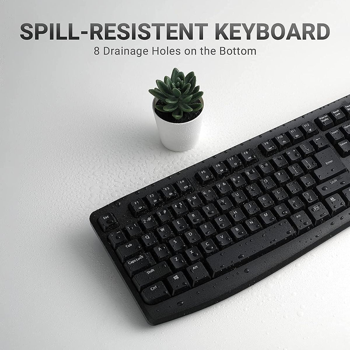 Rapoo X1800 Pro Wireless Keyboard and Mouse Combo - Arabic/English