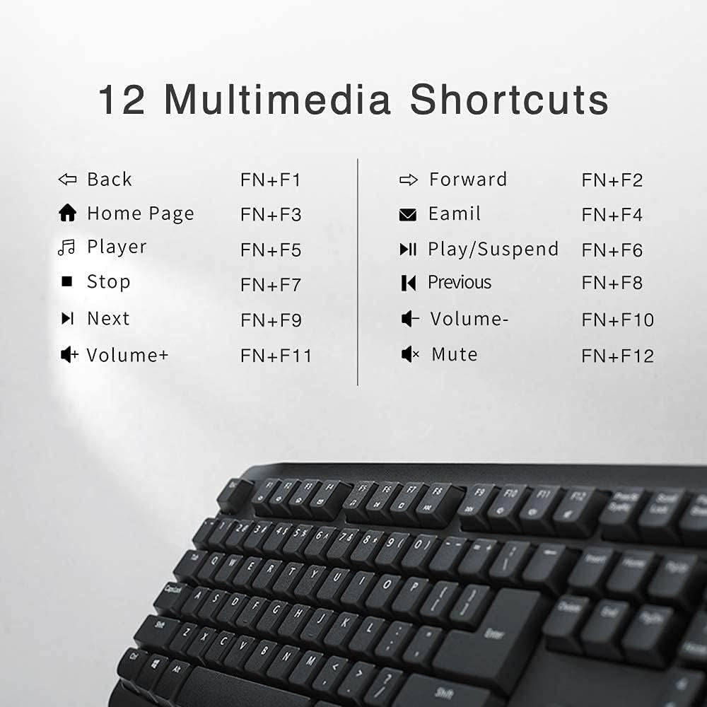 Rapoo X1800 Pro Wireless Keyboard and Mouse Combo - Arabic/English