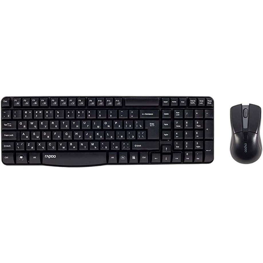 Rapoo X1800 Pro Wireless Keyboard and Mouse Combo - Arabic/English