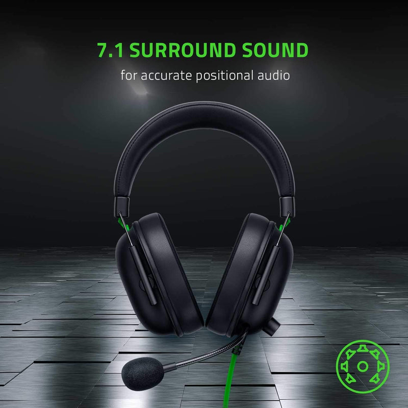 Razer BlackShark V2 X Gaming Headset: 7.1 Surround Sound - 50mm Drivers - Memory Foam Cushion - For PS4, PS5,PC (Stereo Only) Switch - 3.5mm Audio Jack