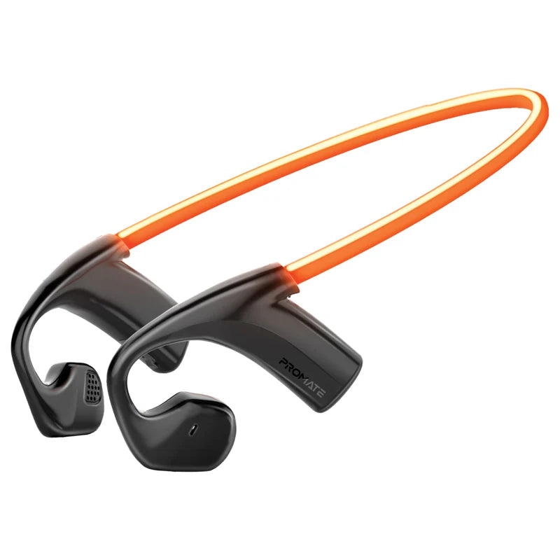 Promate RippleGlow AudioConduct™ High-Endurance Wireless Neckband Earphones