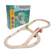 Robobloq Coding Express – Screen-Free Smart Train with Sensors, Inductive Stickers & Wooden Tracks for Ages 3+