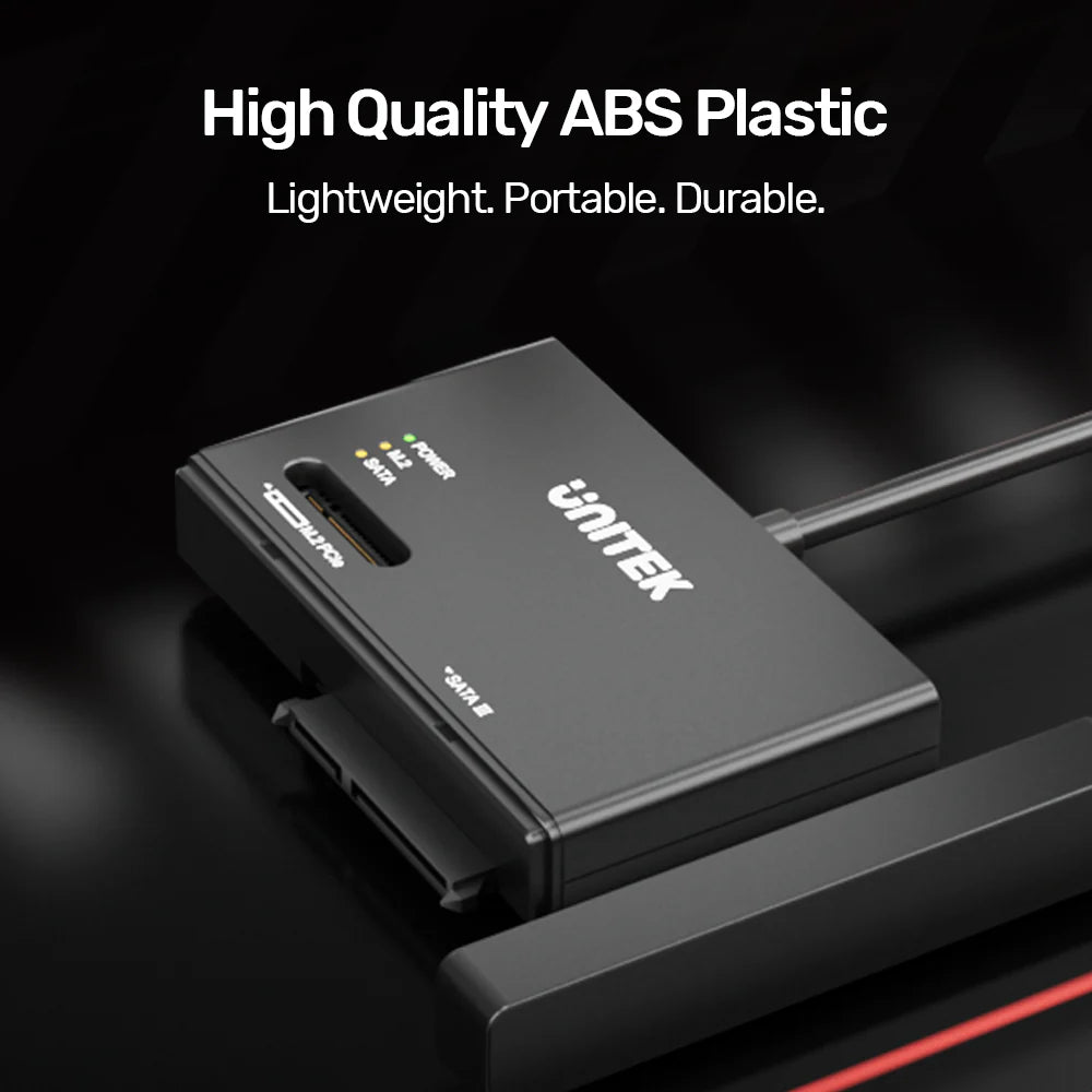 Unitek NVMe M.2 SSD Enclosure Adapter – USB-C 10 Gbps (UASP), Tool-Free NVMe & SATA Support, Hot-Swappable