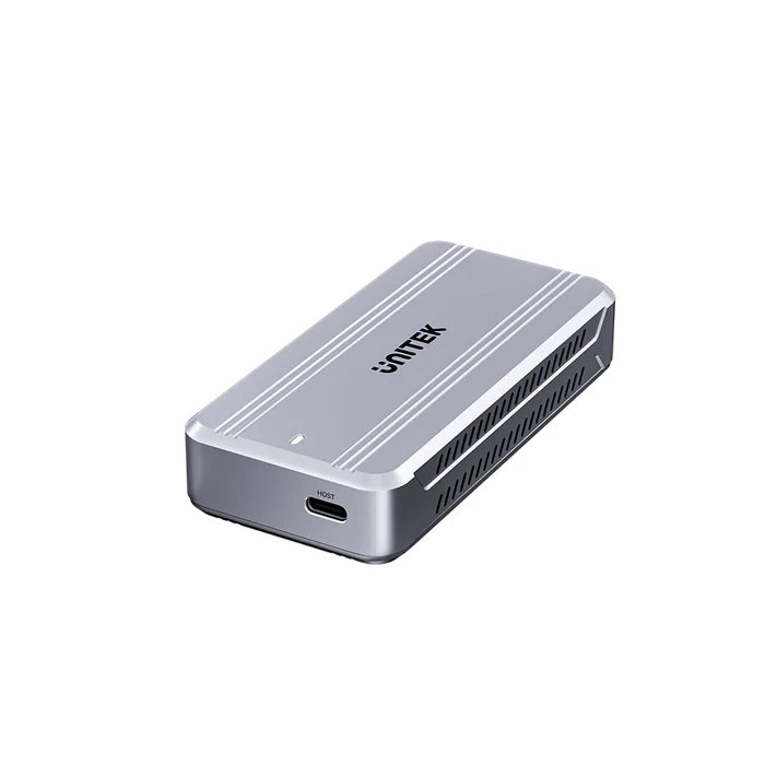 علبة وحدة تخزين M.2 SSD من UNITEK بسرعة 40 جيجابت في الثانية USB4 — علبة خارجية عالية السرعة لوحدة تخزين NVMe مع منفذ USB-C، تصميم تبريد من الألمنيوم، تركيب بدون أدوات
