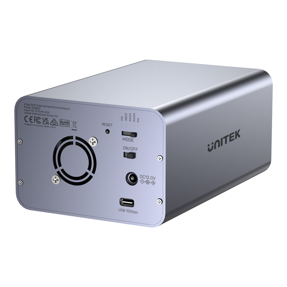 Unitek 2 Bay USB-C RAID External Hard Drive Enclosure