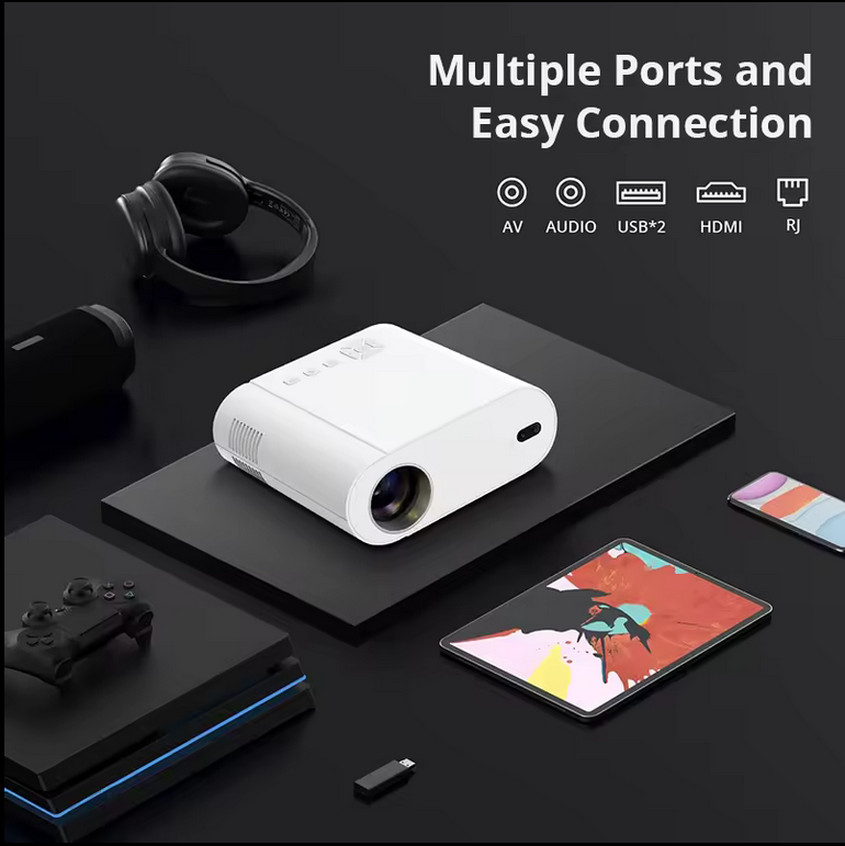 HOTACK L007 LCD 400 ANSI Android smart projector 11.0 Wifi Bluetooth HDMI USB AV autofocus