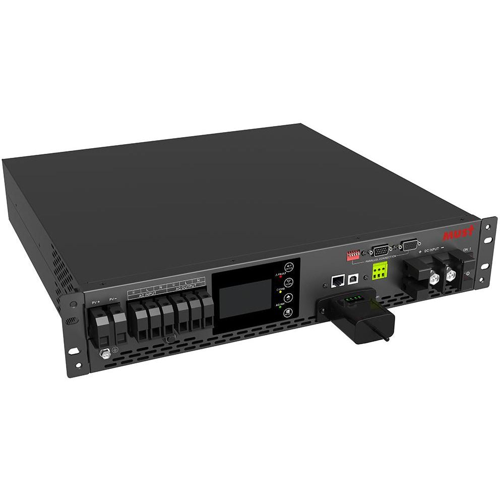 MUST PV50-3048 PRO 3KW 48V Solar Inverter Rack Series, Pure Sine Wave, 4000W PV Input, Parallel Up to 3 Units