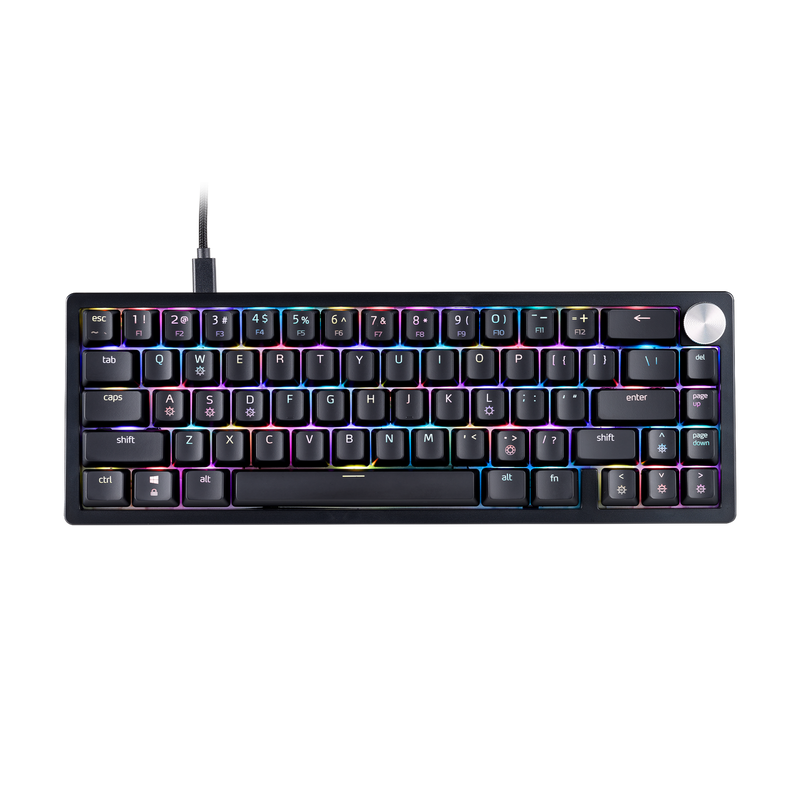 XPG Sorcerer Mini Black 65% Form Factor Triple Layered Damping Foam 66 Keys (ANSI)67 Keys(ISO) Detachable USB