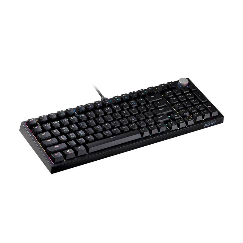 XPG Sorcerer Black 96% Form Factor Gasket Mount 97 Keys (ANSI)/98 Keys(ISO) USB-C 5V DC