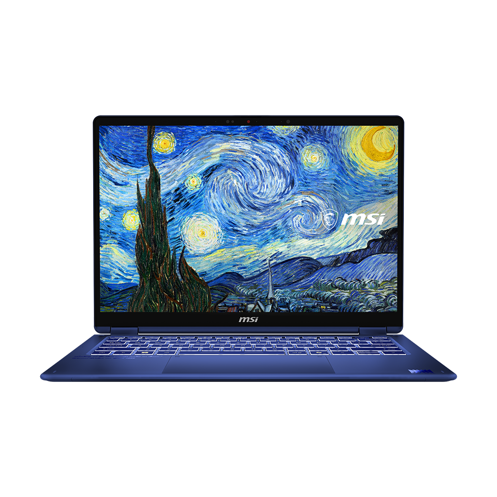 MSI Prestige 14 Flip AI+ Starry Night - Van Gogh Edition Copilot+ PC - 14” FHD+ OLED 60Hz Touchscreen - Intel Core Ultra X9 378H - 32GB RAM - 1TB SSD - Shared - WIN 11