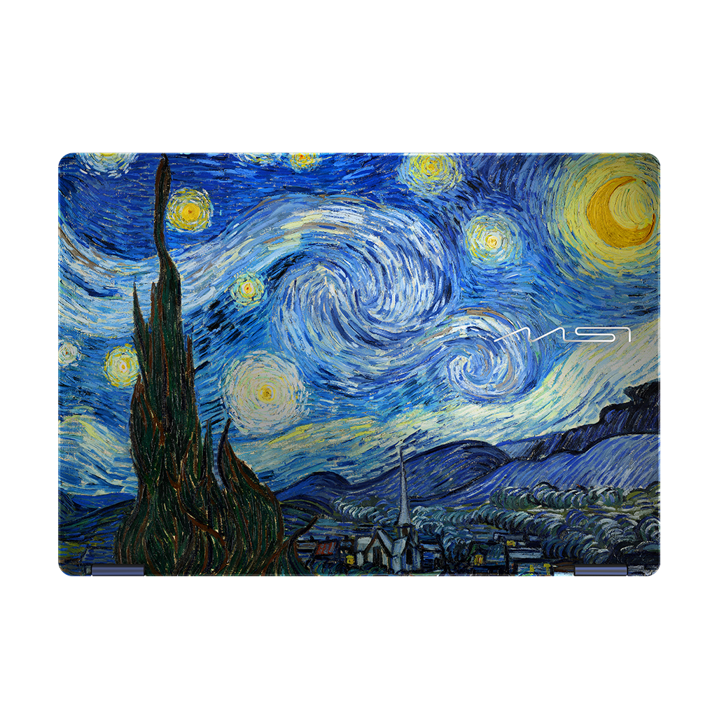 MSI Prestige 14 Flip AI+ Starry Night - Van Gogh Edition Copilot+ PC - 14” FHD+ OLED 60Hz Touchscreen - Intel Core Ultra X9 378H - 32GB RAM - 1TB SSD - Shared - WIN 11