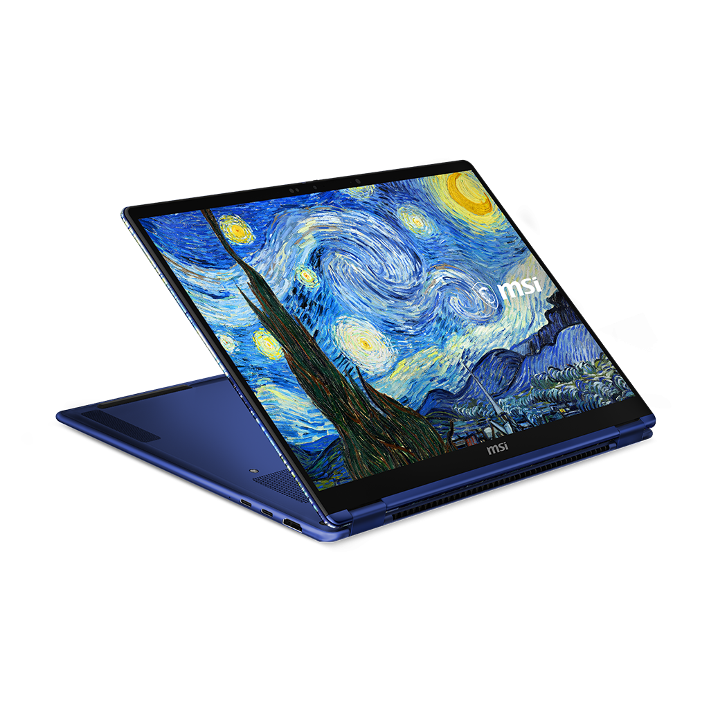MSI Prestige 14 Flip AI+ Starry Night - Van Gogh Edition Copilot+ PC - 14” FHD+ OLED 60Hz Touchscreen - Intel Core Ultra X9 378H - 32GB RAM - 1TB SSD - Shared - WIN 11