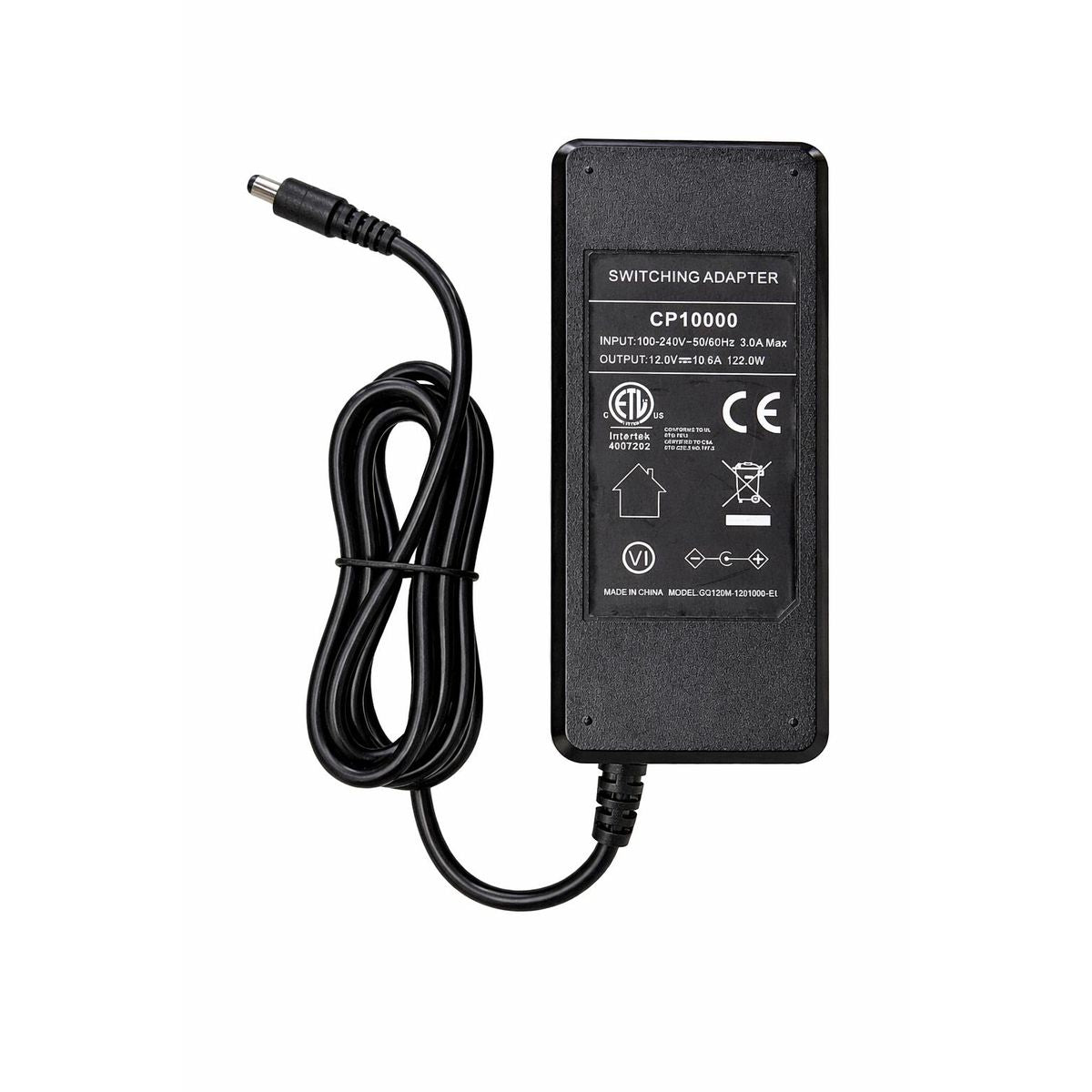 محول طاقة SZ CP10000 تيار مستمر 12 فولت 10 أمبير مع كابل تيار متردد بريطاني