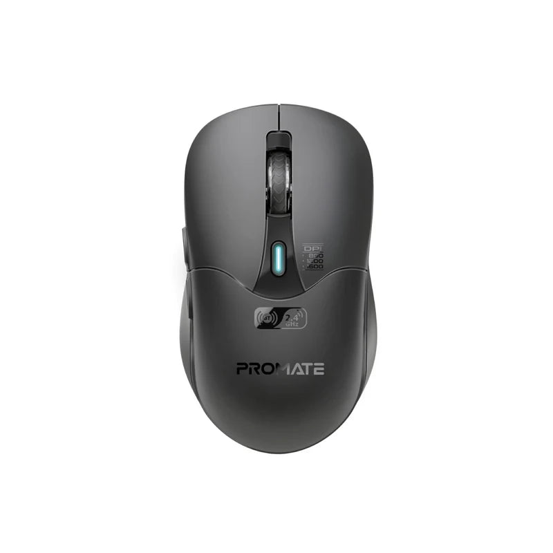 Promate Samo Dual Mode Rechargeable Wireless Mouse with BT & RF Connectivity