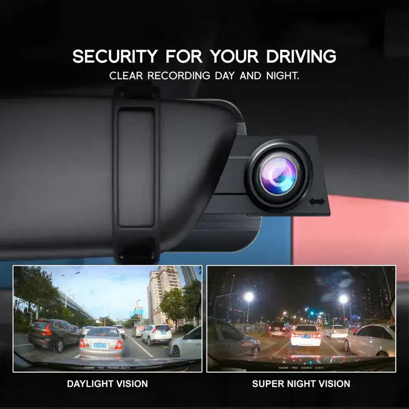 Azdome Mirror Dash Cam AR09 2 Channels 4K – Front and Rear Mirror-Style Car Camera with 4K Resolution by AZDOME