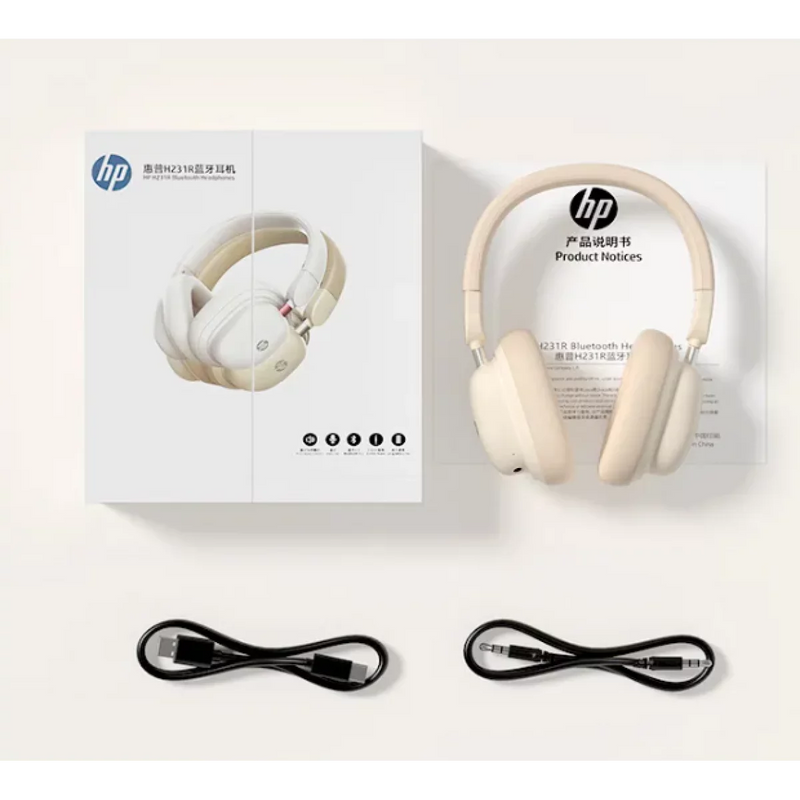 HP H231R over-ear Bluetooth Headset – Milk tea color