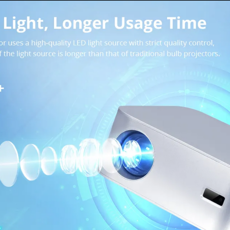 Hotack Hot Sale L016AQ Smart Mini Projector Lighting Projectors Full HD 1080P Home Theater Video Proyector 4K