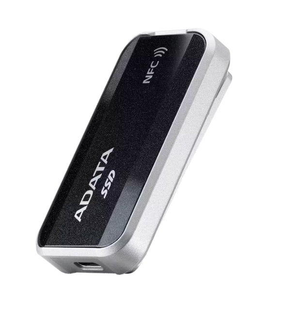 ADATA URBAN TAPSAFE قرص صلب خارجي SSD بسعة 2 تيرابايت، فتح عبر NFC باللمس، قرص SSD محمول، سرعة قراءة/كتابة تصل إلى 1900 ميجابايت/ثانية، USB 3.2 Gen2x2 نوع-C، وصول متعدد المستخدمين، تخزين خارجي آمن لهواتف iPhone وAndroid وأجهزة الكمبيوتر وMac وPS5