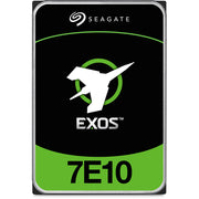 قرص صلب Seagate Exos 7E10 للمؤسسات – سعة 10 تيرابايت، سرعة 7200 دورة/دقيقة، SATA/SAS، عبء عمل 550 تيرابايت/سنة، MTBF ساعتان مليون