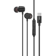 Promate Silken-ENC Ergonomic In-Ear USB-C Wired ENC Stereo Earphones – High-Fidelity Sound, ENC Microphone, Inline Controls