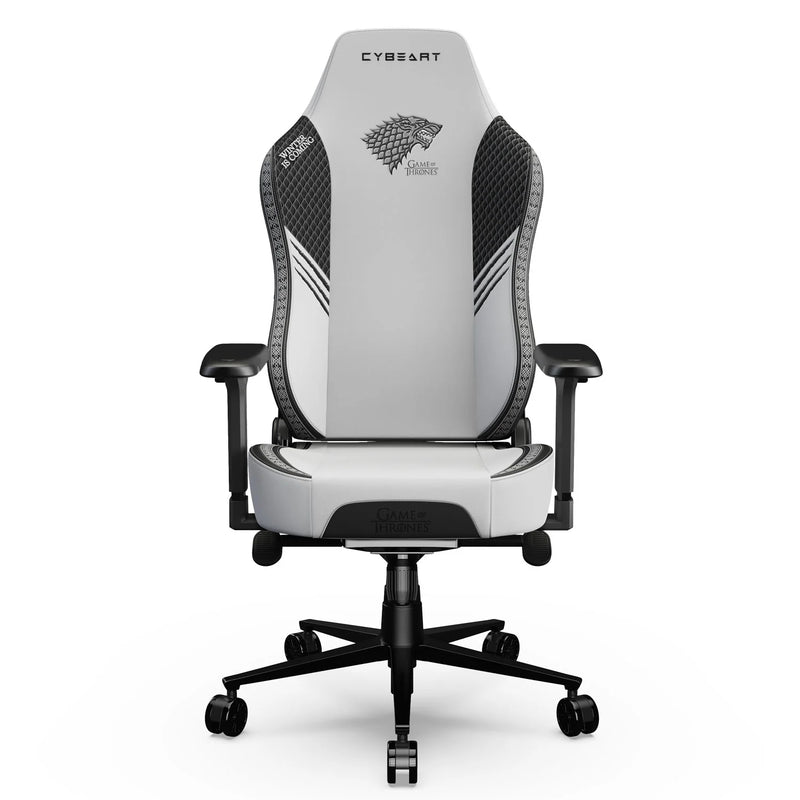 CYBEART | House Stark Gaming Chair - DC Comics | 4D Armrest | Inbuilt Lumbar Support | Supreme PU Leather, Ergonomic, Recline & Tilt